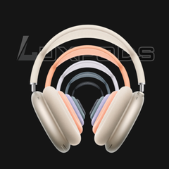 LuxPods Max -ANC Wireless Over-Ear Headphones, Transparency Mode, Personalized Spatial Audio, Dolby Atmos 45Hr Battery & Deep Bass