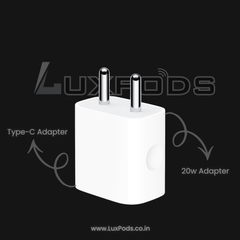 Lux 20W Fast Original Adapter and Cable with 1 Year Guarantee