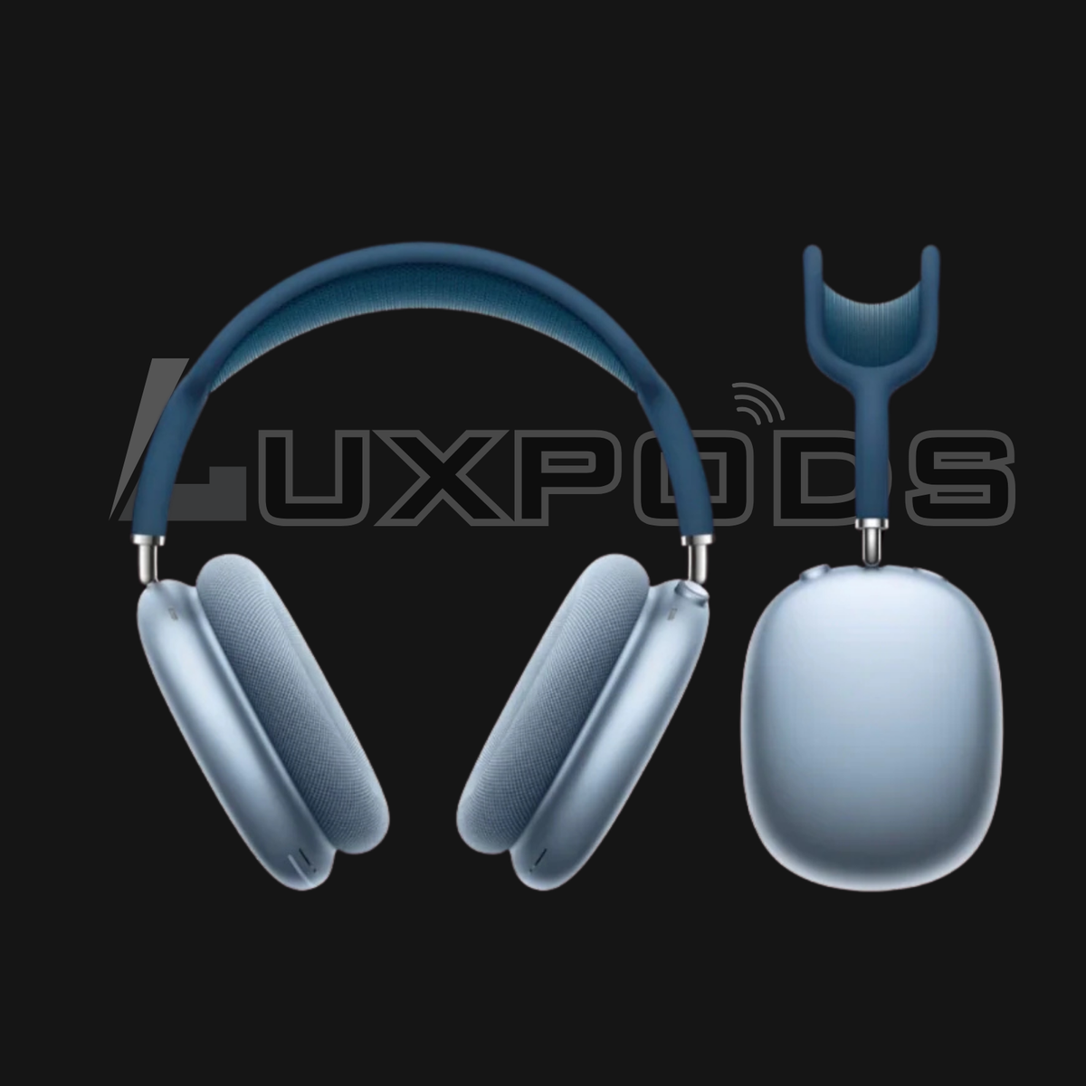 LuxPods Max -ANC Wireless Over-Ear Headphones, Transparency Mode, Personalized Spatial Audio, Dolby Atmos 45Hr Battery & Deep Bass