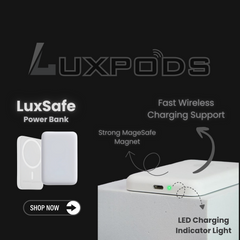 Lux Magnetic Wireless 20W Fast charging Powerbank For All IPHONE, LuxPods and Luxwatches Series