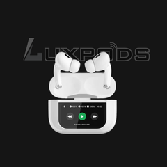 LuxPods Display Screen 2 Premium Wireless Earbuds | 100% ANC with 1.40" Full HD Touch Screen | 14mm High Deep Bass Drivers